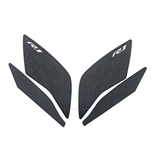 Motorcycle Gas Tank Protectors For Yzf R1, Non-Slip Fuel Tank Sticker, Waterproof Fuel Tank Side Traction Pad For Yzf R1 R1M Yzfr1 Yzf-R1 2015-2021 #TOP7