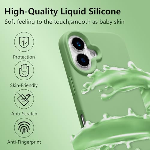 Coque iPhone 17 Magsafe silicone matcha protection antichoc fine - 2