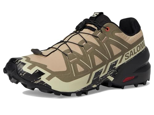 Image of Salomon Mens Speedcross 6 Natural /Black /Almond Milk 12 Medium