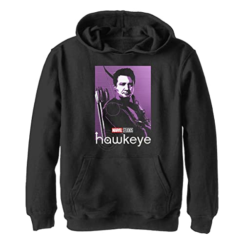 Sweat à capuche Marvel Hawkeye noir taille S pour garçon amateur de super-héros