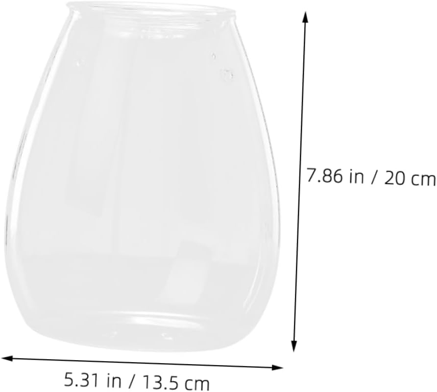 Empty Hydroponic Glass Terrarium Bottle Landscape Container for Home Decor Decorative Vase for Plants and Office Ornament