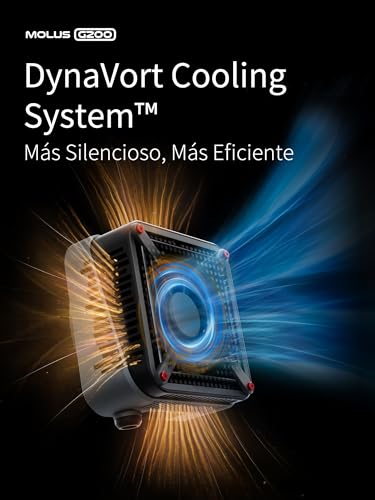 Miniatura 3 de Zhiyun Molus G200 Oficial 200w Luz De Video Con Montura Bowens, Luz Continua Fotografia Con Sistema De Enfriamiento Dynavort Ultra Silencioso, Control De Aplicación Zy Vega, 85800lux M 2700k-6500k
