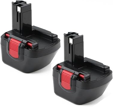 Replacement Battery for Bosch 12V 32612, BAT045, BAT120, BAT043, 22612, 23612, 2 607 335 273, Exact 12/8, PSR 12VE-2, GSB 12 VE-2,GSR 12-1, PSR 12, BAT046, BAT049, BAT1391500mAh, 2 Pack