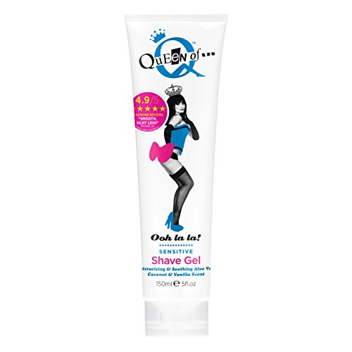 QuEeN of Ooh la la! Creamy Coconut and Vanilla Sensitive Shaving Gel Tube for Women 150 ml / 5 fl.oz