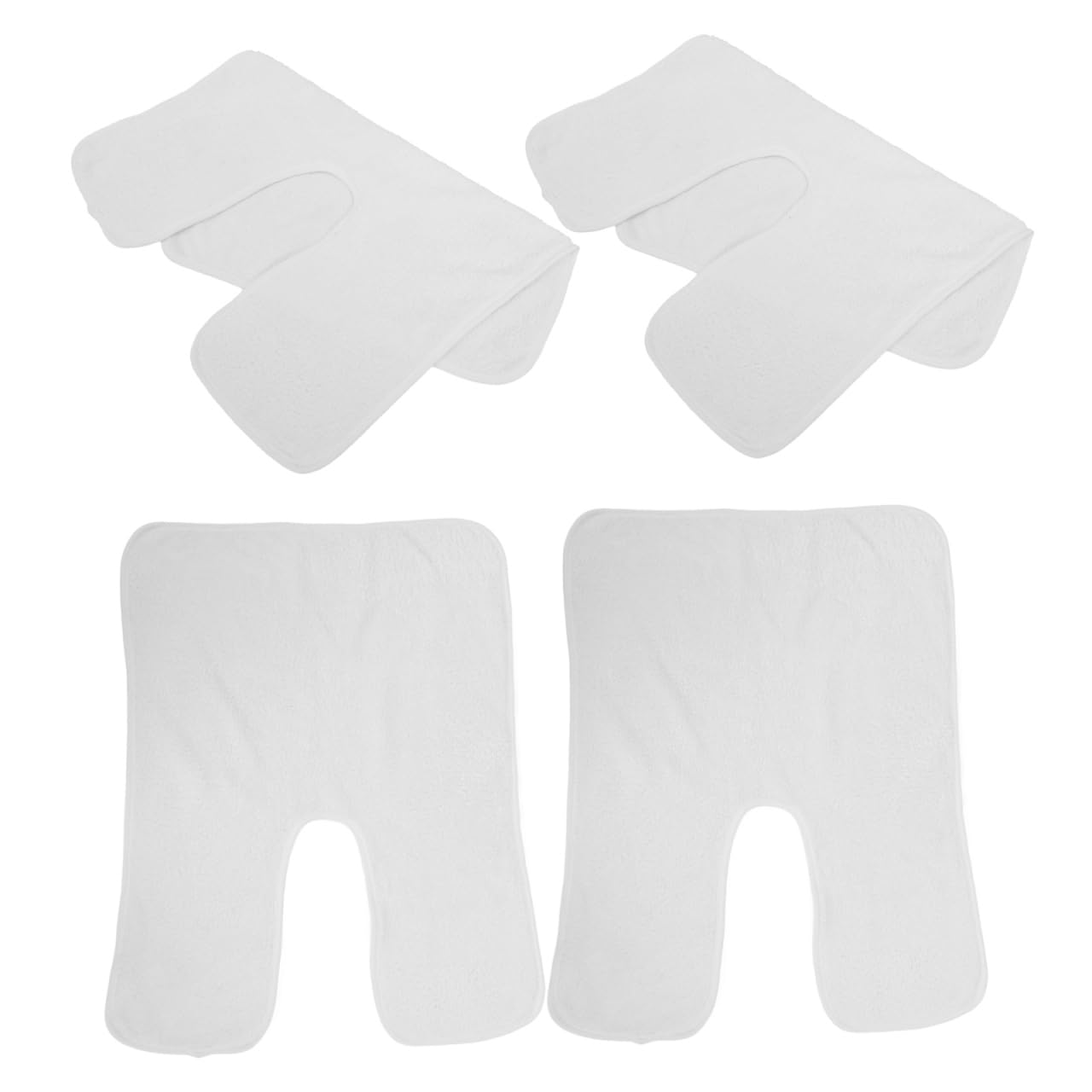 Didiseaon Face Towels Split Design: 4pcs Facial Cloths for Washing -shaped Esthetician Towel Clean Skin Facial Cloth for Warmer Spa