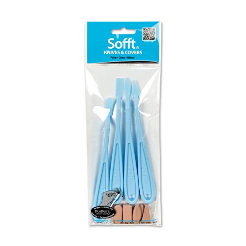 Sofft Artist Tools by GOLDEN, Knives and Covers - Mixed, Pack of 12 by PanPastel - Used condition - US$8.21