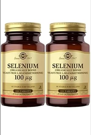 Solgar Selenium 100 mcg, Organik Bağlı L-Selenometiyonin, Tablet, 100 Tablet, 2 Adet