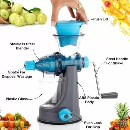 Image of Big Size Manual Juicer for Home Hand Press, Citrus Fruit Juicer Machine for Orange Mosambi Pomegranate, Heavy Duty Juice Extractor, Portable Hand Juicer for Fresh Juice (Multi, Medium)