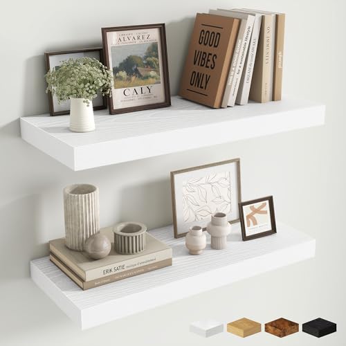 Fun Memories 24 x 10 Floating Shelves Wall-Mounted - Rustic