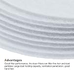 MECCANIXITY Universal Cloth Dryer Exhaust Filter, Cotton 235x31mm White for Clothes Dryer Filter Replacement Pack of 10