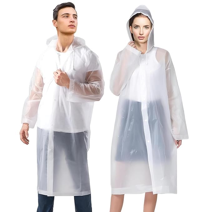 EVA Waterproof Unisex Raincoat with Hood, Reusable Full Sleeve Rain Poncho for Men Women Boys Girls, Lightweight Travel Rainwear for Camping Hiking Outdoor Universal Size, 1 Pc-picture-28