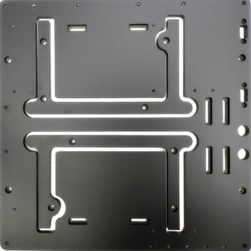 Image of Open Air Frame Computer Case PC Test Bench Aluminum Computer Cases Shell, Support Installation of Water Cooling Devices Compatible with ITX /MATX /ATX Motherboards(ATX Motherboard)