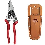Die ergonomische kompakte Gartenschere FELCO 6 verfügt über Schneidköpfe und ergonomische Eigenschaften, die sich jedem Benutzer anpassen: ob Rechts- oder Linkshänder,