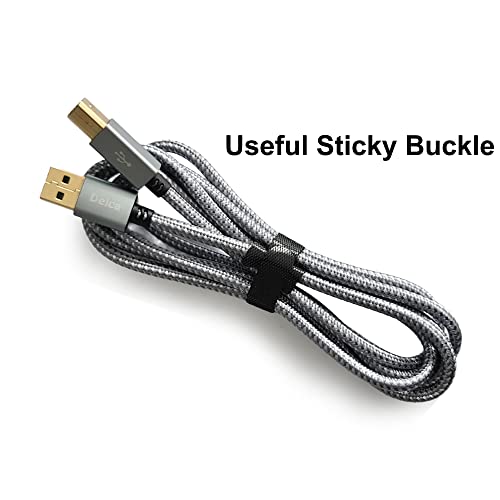 Irresistible Deals Printer Cable 6 Feet/1.8 Meters I Nylon Braided USB 2.0 Cable Type A Male to Type B Male Scanner Printer Cord I Compatible with Canon, Brother, Epson, Samsung, Hp, Dell and More... - Image 6