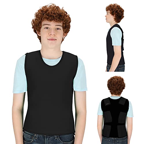 Special Supplies Sensory Compression Vest Deep Pressure Comfort (Black, Large)