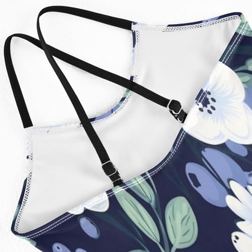 Girl's One Piece Swimsuit Purple Blueberries Beach Bathing Swimwear4