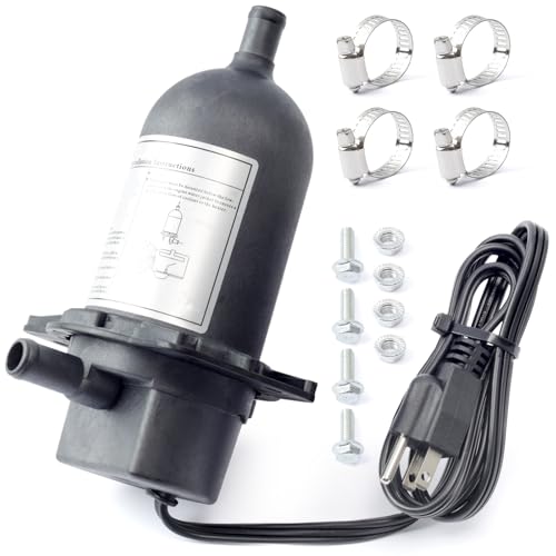 Mhrxusd TPS151GT10-000 Engine Block Heater with Plug Compatible with Diesel & Gas Engines Generator Tractor Truck Bus Boat 120V 1500W Option 100-120F Coolant Preheater Replace Parts TPS151GT8-000