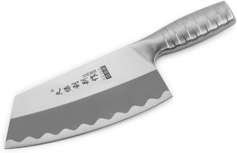 Meat Cleaver,Cleaver Knife 7 Inch Taiwan Stainless Alloy Steel Kitchen Knife Household Kitchen Chopping Dual-purpose Meat Cutter Knife Fish Killing Knife