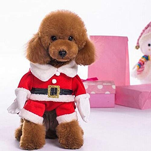 Ropa Navideña para Mascotas el Regalo Ideal de Navidad para Perros y Gatos con Gorro 2