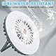 Surplex LED Campinglampe mit Ventilator USB Aufladbar, Zeltlampe Tragbar Campingleuchte con gancio e supporto, Notfallleuchte Camping Licht, Zeltventilator mit Aufhängehaken for Stromausfall, Angeln