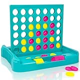 Pup Go 4 in Einer Reihe Groß Strategiespiel,Spielesammlung Klassiker für 2 Spieler,Brettspiele ab 6 Jahren,Perfekt als Partyspiel und für Multiplayer-Spaß,Kinderspiele mit 6 Ersatzchips (Grün)