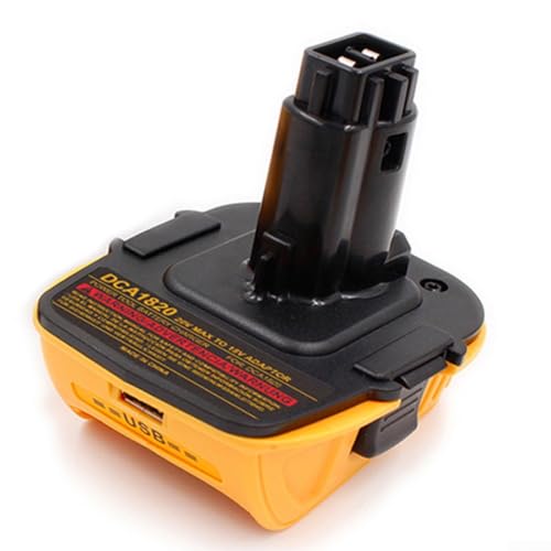 DCA1820 - Adattatore per batteria al litio compatibile con Dewalt da 18 V a 20 V conversione massima della al DCB206 DCB201 DC9096