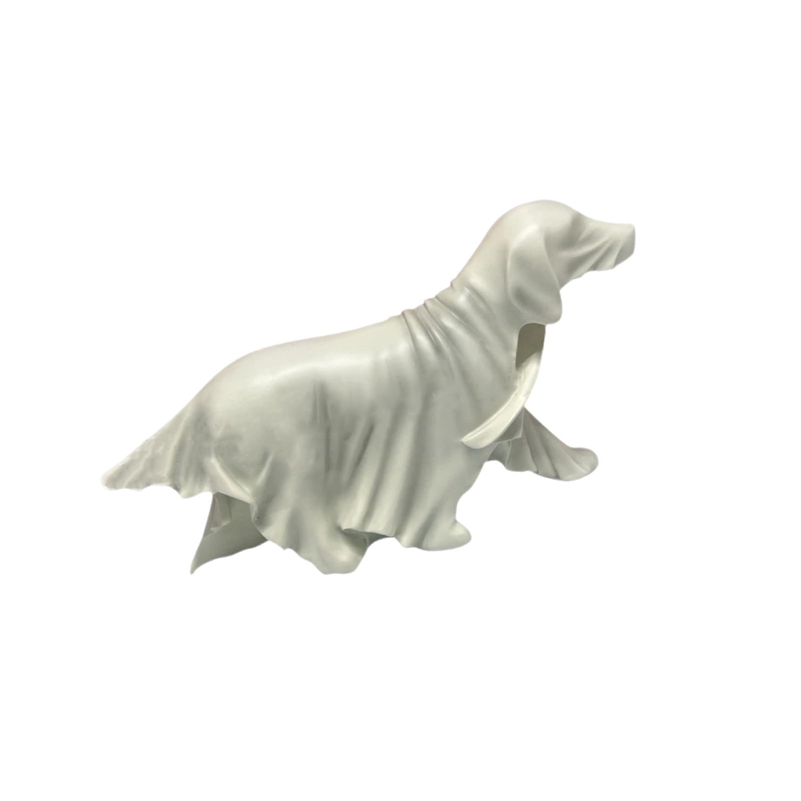 Jazuaiao Artistic Resin Specter Dog Statue Functional Scary Accent Piece Haunted Houses Accessories for Halloween Atmospheres Scary Party Figurines