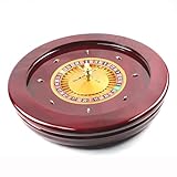 Roulette-Rad-Set aus Holz, 50,8 cm, Präzisionslager, Drehteller für zu Hause Spieleabend oder...