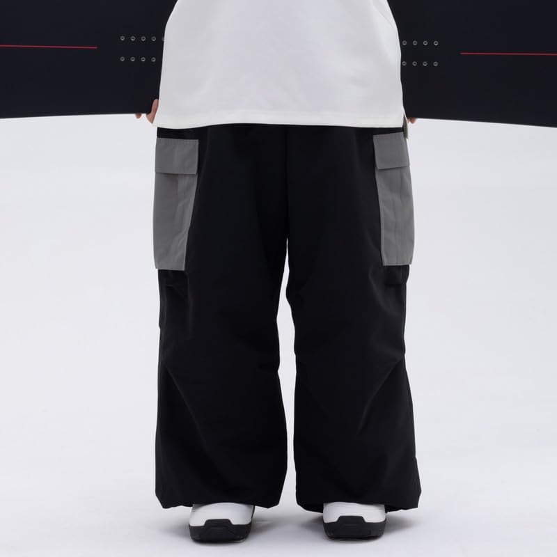 SNOWVERB Womens Mens Super Baggy 15K Waterproof Ski Snowboard Pants Mountain Freestyle Insulated Windproof Snow Pants - Image 5