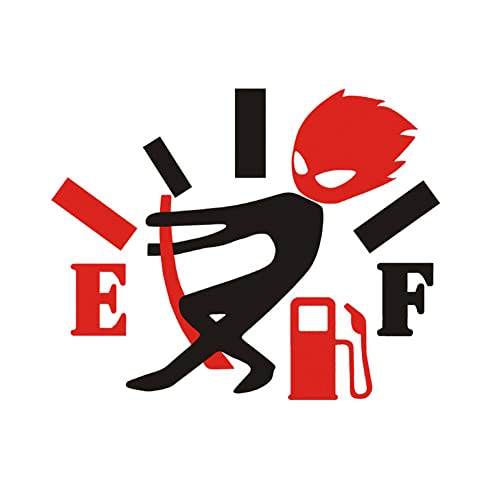 Autocollants de Voiture Drôles,iSpchen Autocollant pour Trappe à Essence de Voiture Auto-Adhésif Autocollant de Réservoir de Carburant de Voiture évider Angry Boy Ajustant Jauge Stickers
