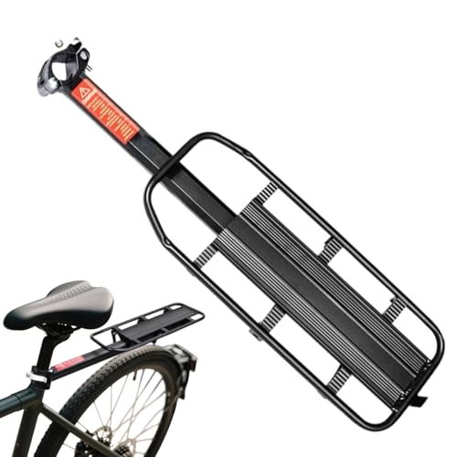 Porta-bagajes trasero para bicicleta que elimina el dolor de espalda al cargar tu mochila