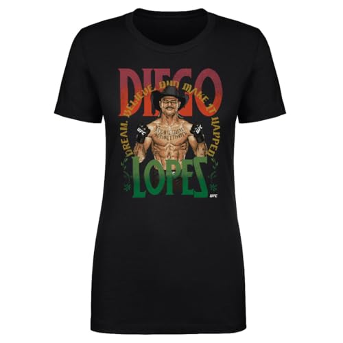 500 LEVEL UFC Diego Lopes Cowboy Hat Women's T-Shirt (Black, L)