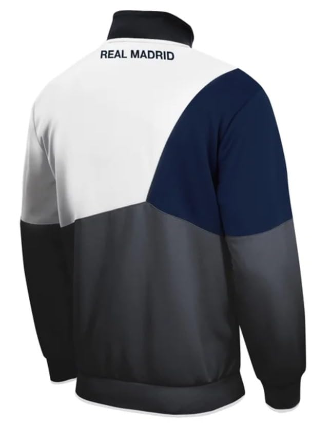 Icon Sports Compatible with Real Madrid Zip Up Adult Soccer Track Jacket SS Grade - Plastic Patch2