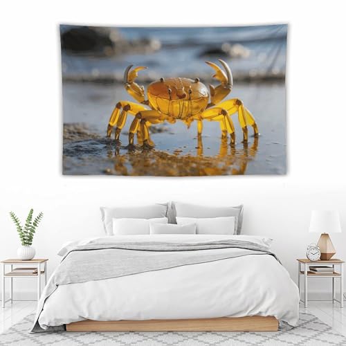 Tapisserie murale crabe solution décoration murale douce