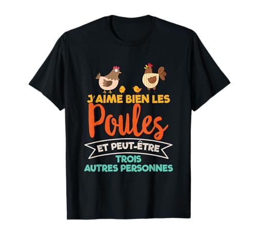 T-Shirt Poules Femmes Poules Cadeaux Fermier Femmes Poules T-Shirt