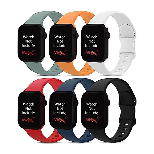 Image of MINX Smart Watch Strap Compatible for Apple Watch Band 38mm / 40mm / 41mm / 42mm / 44mm / 45mm / 49mm Series 9 /8 / 7 /6 / 5 /4 / 3 /2 / 1 SE Soft Silicone (Combo Packs)