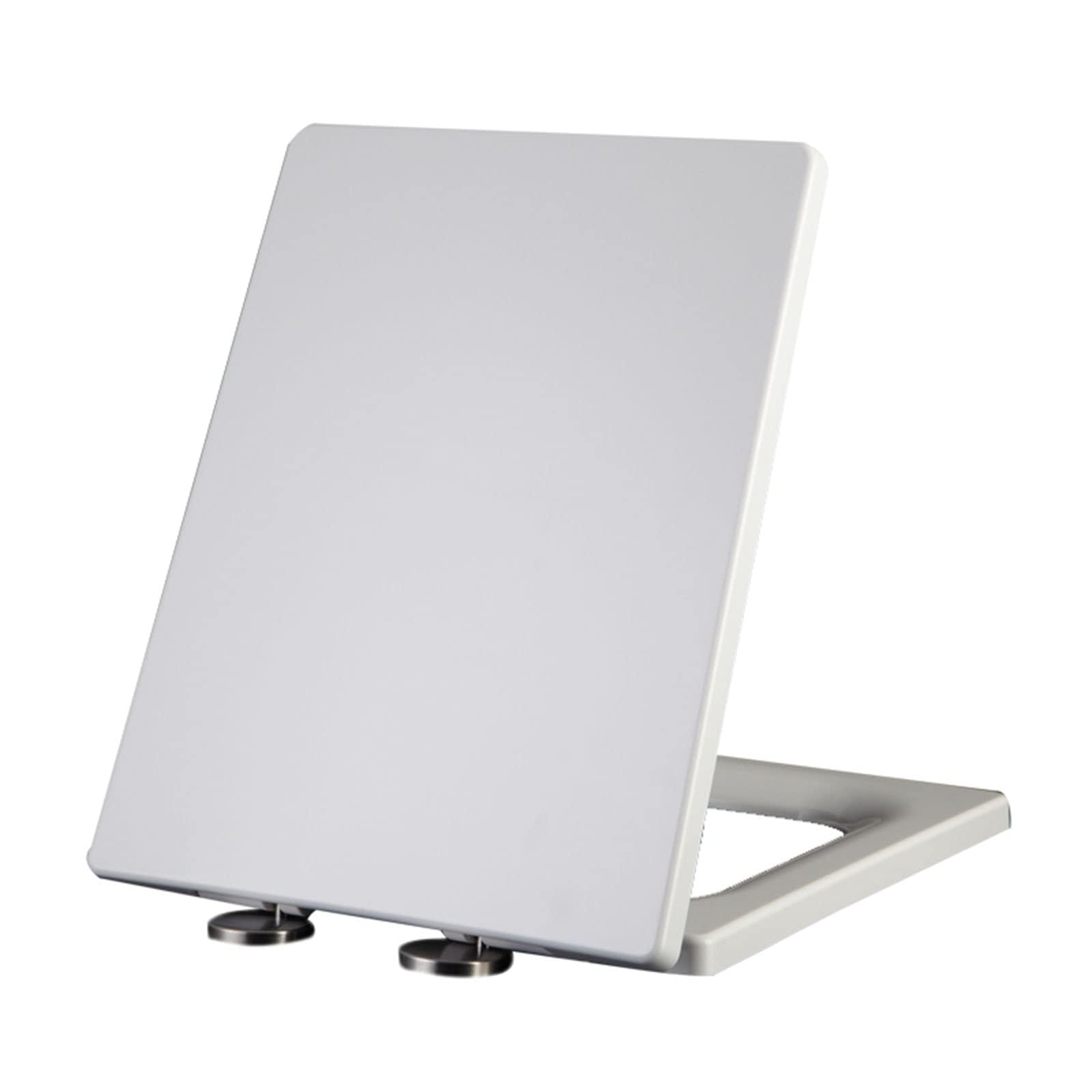 Ldhsjh Onecolor Soft Close White Toilet Seat With Quick Release Thickened Pp Adjustable Stainless Hinges Fits 36.5Cm W 42-48Cm L, Close, Seat, Soft, Toilet, Quick, Thickened, Release, White