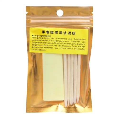 Plastilina per la pulizia 'orologio, spatola per la riparazione 'orologio, grasso per la pulizia facile da usare per la gomma degli orologi, parti per rimuovere grasso, pulizia 'orologiaio