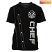 ParaDecor Chef Personalized Name 3D Shirt, 3D All Over Print Chef Shirt for Men and Women, Custom Name Shirt for Master Chef, Cooking Lover Shirt, Gifts for Chef, Chef Coat, Chef Coat Gifts