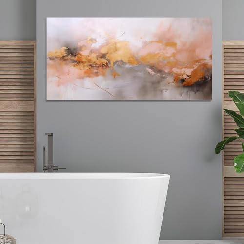 Toile murale abstraite marbre encadrée grand format affiche moderne - 5