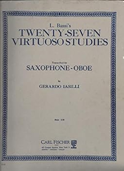 Paperback L. Bassi Twenty Seven Virtuoso studies transcribed for Saxophone Book