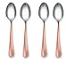 CAMBRIDGE, Stainless Silversmiths 20 Piece Indira Jessamine Flatware Silverware Set, Stainless Steel, Service for 4, Includes Forks/Knives/Spoons, Copper Finish