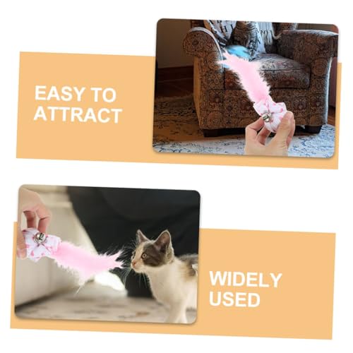 SUPVOX 6 Peças De Bola De Pelúcia Para Gatos Brinquedos Para Gatos Bolas Com Sino Para Gatos Interno