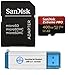 Produktbild SanDisk 400GB MicroSDXC Memory Card Extreme Pro Works with GoPro Hero8 Black, Max 360 Action Cam U3 V30 4K Class 10 (SDSDQXCZ-400G-GN6MA) Bundle with 1 Everything But Stromboli 3.0 Micro Card Reader