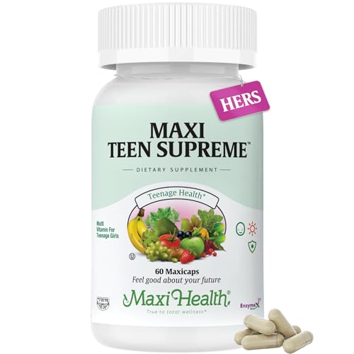 20% off - Teen Vitamins for Girls 12-17 - Teen Multivitamin Supreme with D3, Iron, Calcium, Biotin, Digestive...