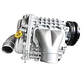 DENESTUS Universal Supercharger,Car SUVs Aluminum Cherokee Roots Supercharger Compressor Blower Booster Turbine Remanufactured Kits Compatible For 2.0-3.5L