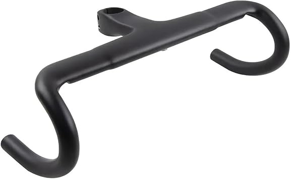 Ultralight Carbon Fiber Road Gravel Bikes Drop Bar UD Full Carbon Fibre Handlebar and stem Integrated Carbon 31.8mm Conversion Adapter 28.6mm380 with 90mm