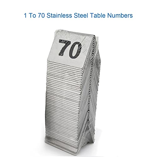 Platos para Restaurante con Números de Mesa del 1 al 25 y 70 2