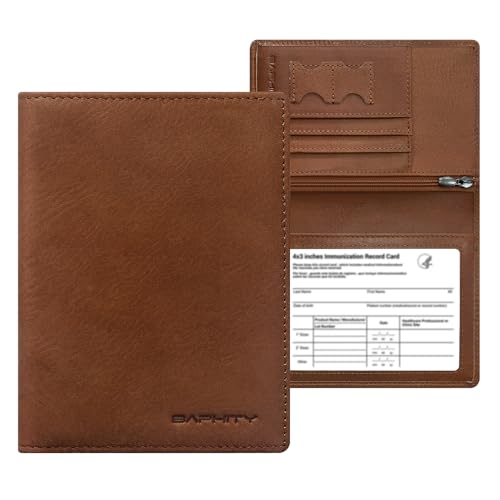 Premium Leather RFID Passport Holder with Card Slots