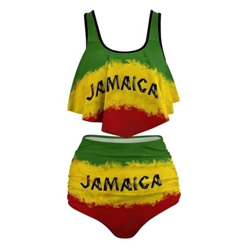 Zakqeik British Flag Swimsuits for Women Sports Bikini Sets Plus Size Two-Piece Bathing Suits Tummy Control Swimwear4